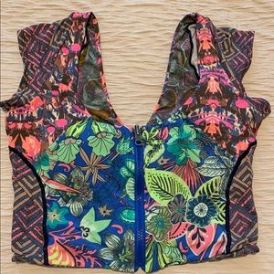 Maaji Zip Bikini Top XL
